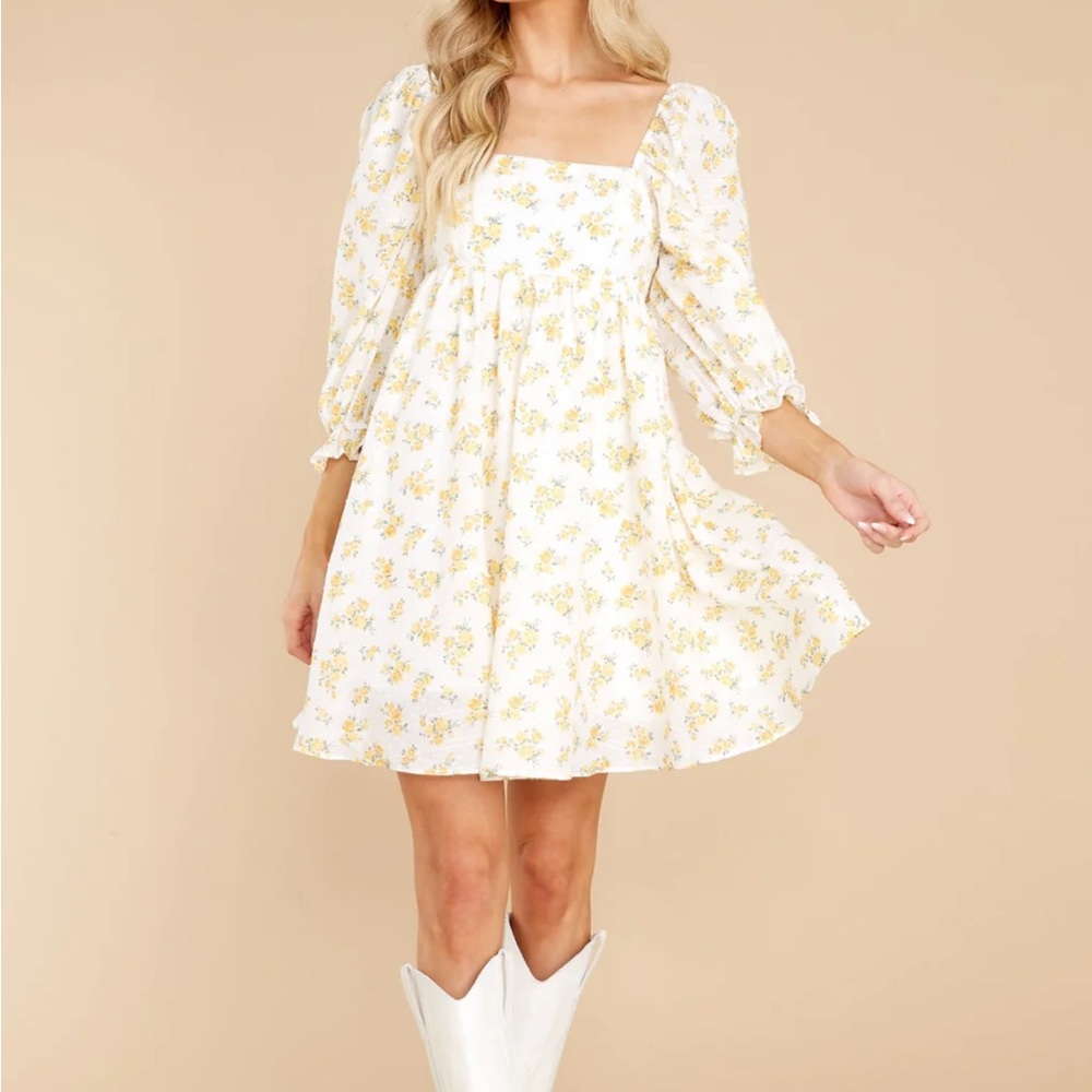 Red Dress Boutique yellow floral dress